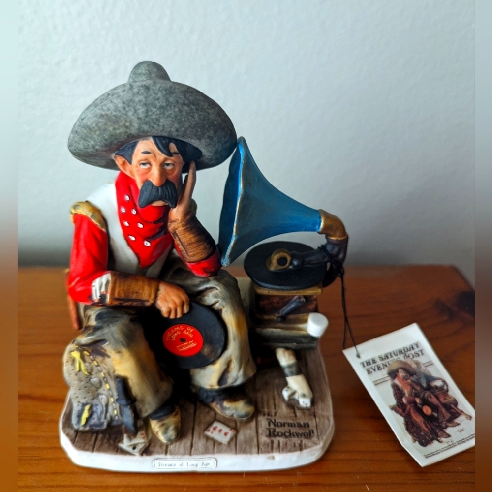 Vintage Norman Rockwell/David Grossman - Dreams of Long Ago Cowboy